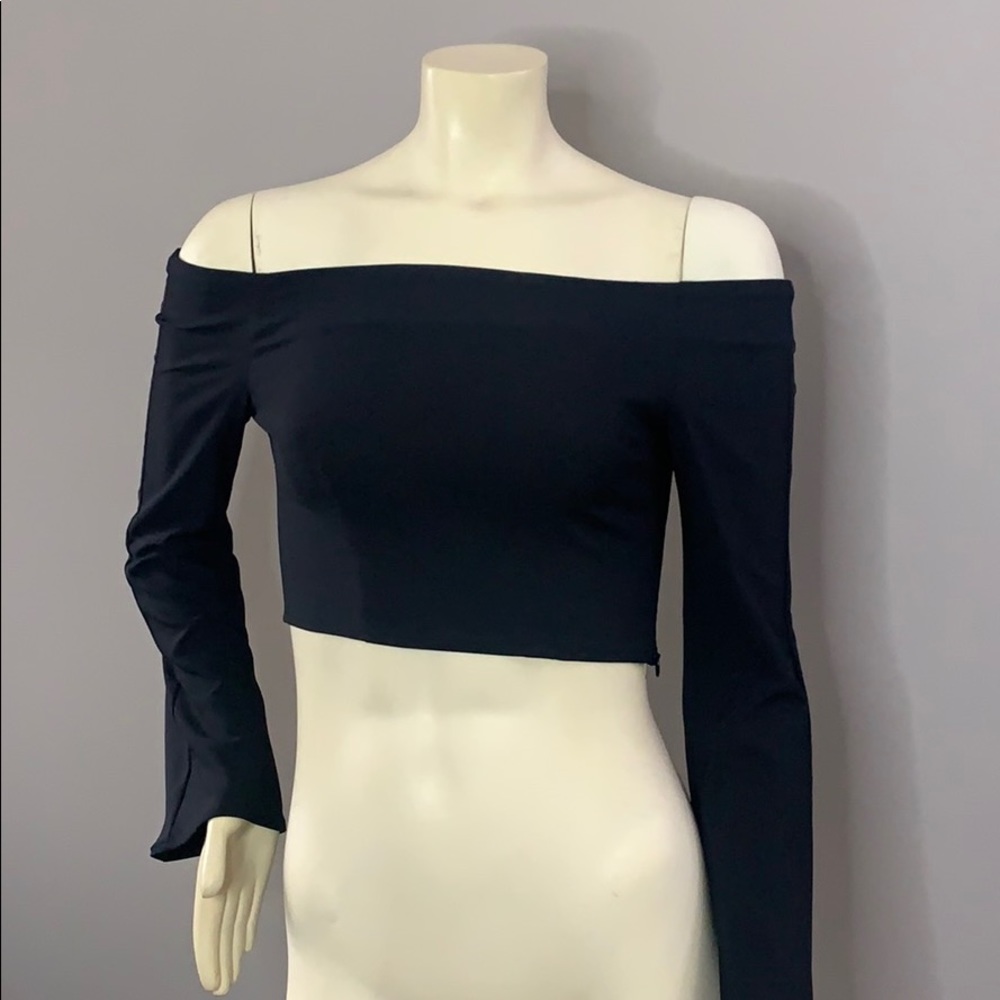 💛Zara Bloggers Fav Cropped Top Flared Sleeve NWT💛